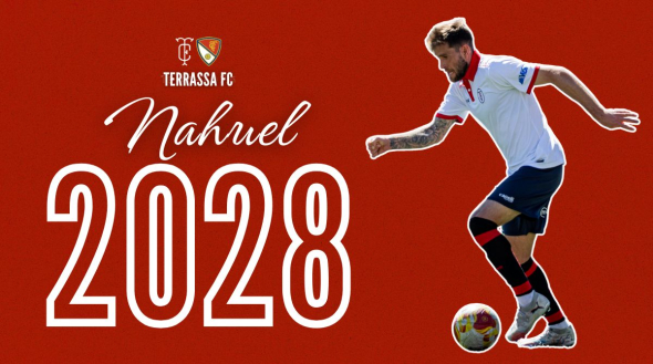 El Terrassa FC renova per dues temporades l&rsquo;extrem esquerre Nahuel