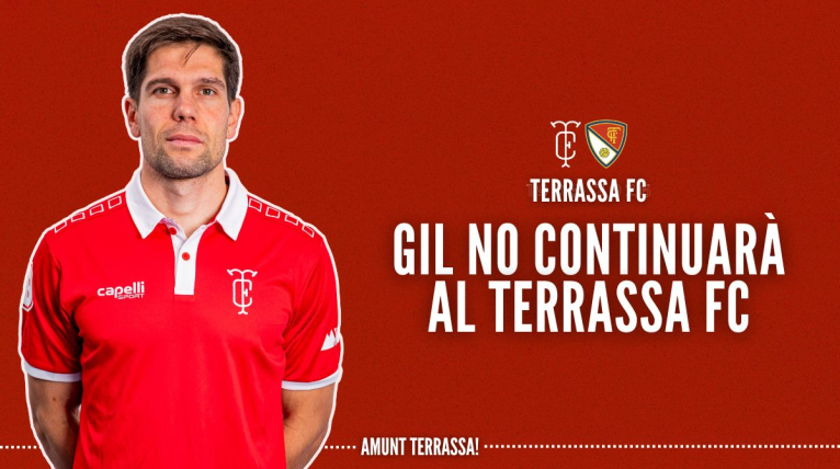 Comunicat oficial: Gil no continuar&agrave; al Terrassa FC la propera temporada
