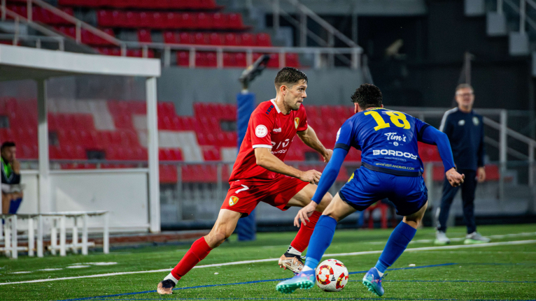 Derrota per la mínima (1-2) del Terrassa FC contra el CE Andratx a l'Estadi Olímpic de Terrassa