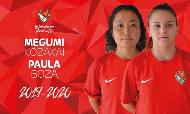 El Terrassa FC també renova les terrassistes Megumi i Paula Boza