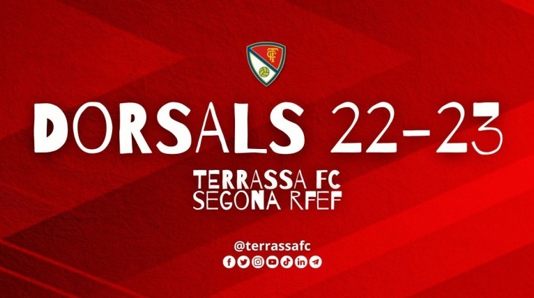 Confirmats els dorsals del Terrassa FC 22/23