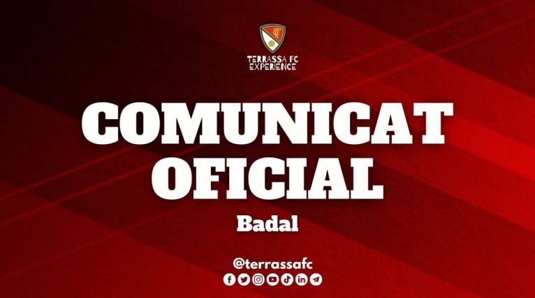 El defensa Badal, nou jugador del Terrassa FC 23/24