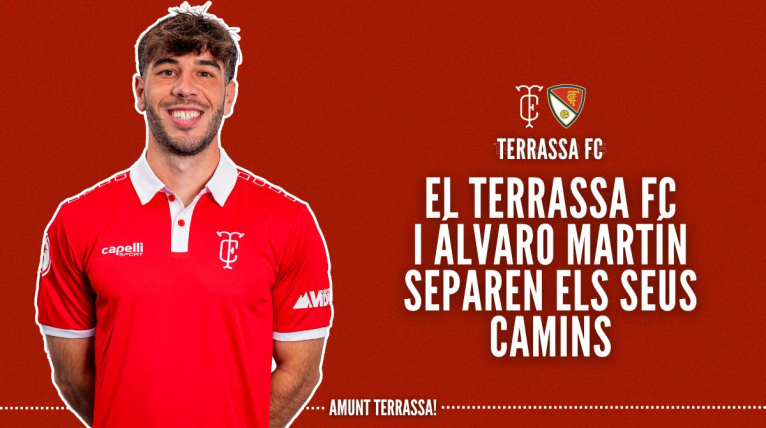 Comunicat oficial: El Terrassa FC i &Aacute;lvaro Mart&iacute;n separen els seus camins