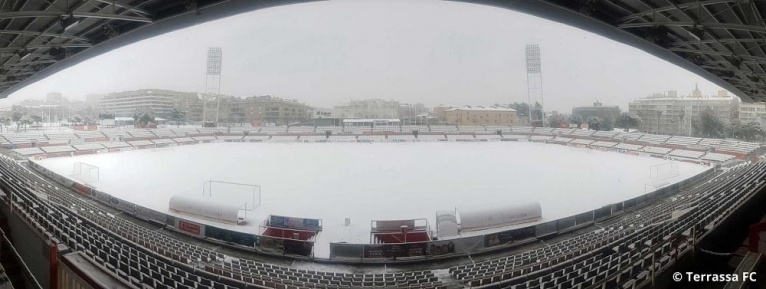 L&#039;Estadi Olímpic de Terrassa es vesteix de blanc!