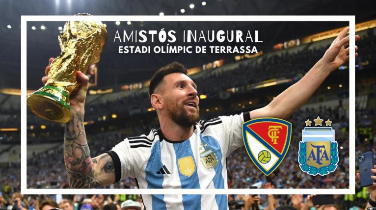 L’Argentina jugarà un amistós contra el Terrassa FC per inaugurar la reforma de l’Estadi Olímpic