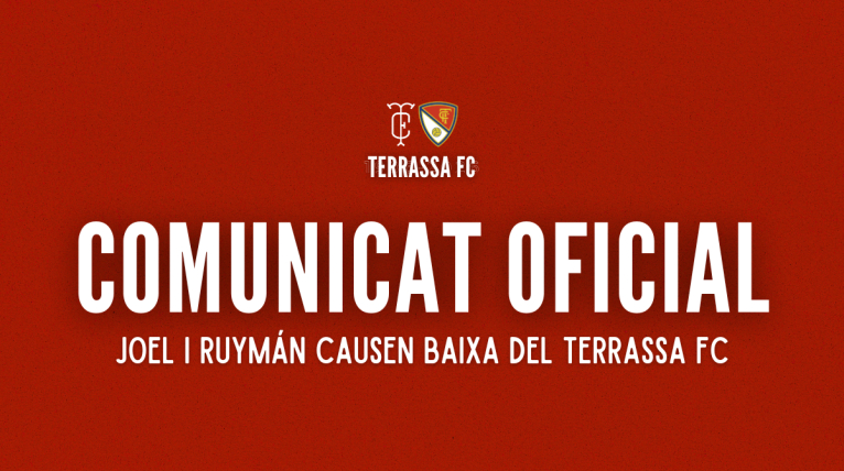 Comunicat oficial: Joel i Ruym&aacute;n causen baixa