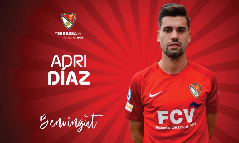 El migcampista egarenc Adri Díaz fitxa pel Terrassa FC