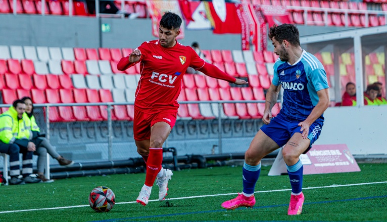 Vict&ograve;ria estel&middot;lar (1-0) del Terrassa FC a l'Estadi Ol&iacute;mpic contra el Lleida Esportiu