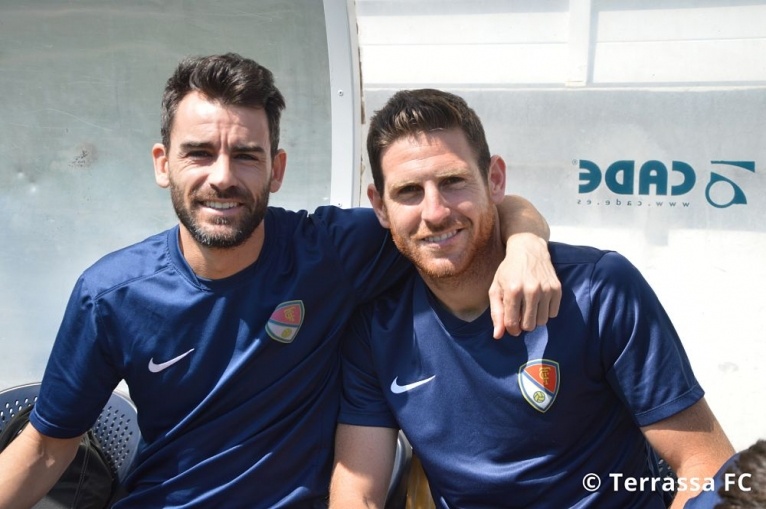 Raúl Torres, Ortega, Nils Puchades, Enric Vega i Uri Vives formaran part del Terrassa FC 17-18