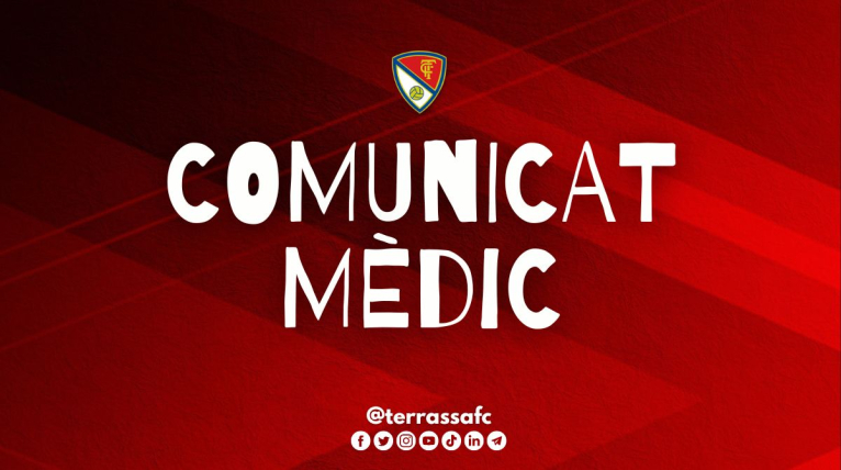 Comunicat mèdic del Terrassa FC, 03/05/2023